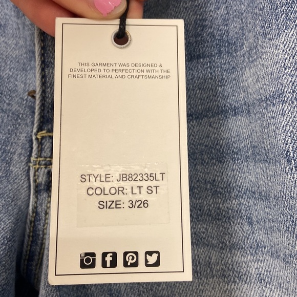 Judy Blue Mid Rise Boyfriend Jeans 82335 - Picture 4 of 6